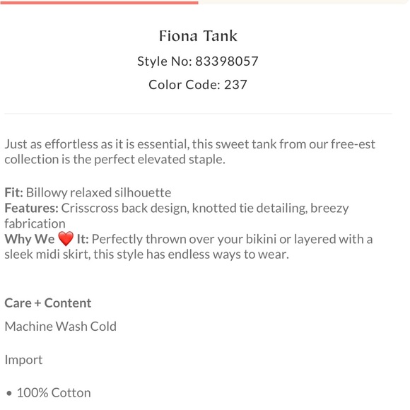 FP Fiona Tank - Picture 4 of 4